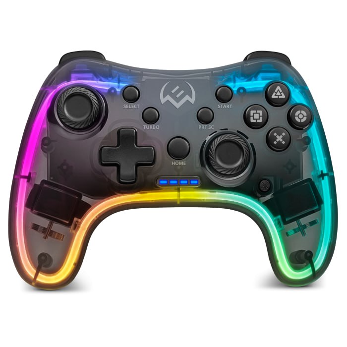 Gamepad inalámbrico RGB: ¡Tu elección perfecta para jugar cómodo y con estilo!